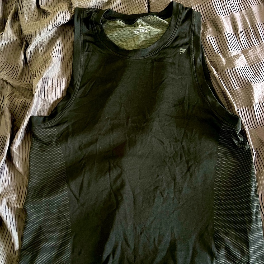 Fabletics Tank Mens Medium Black Standard Fit Casual Gym